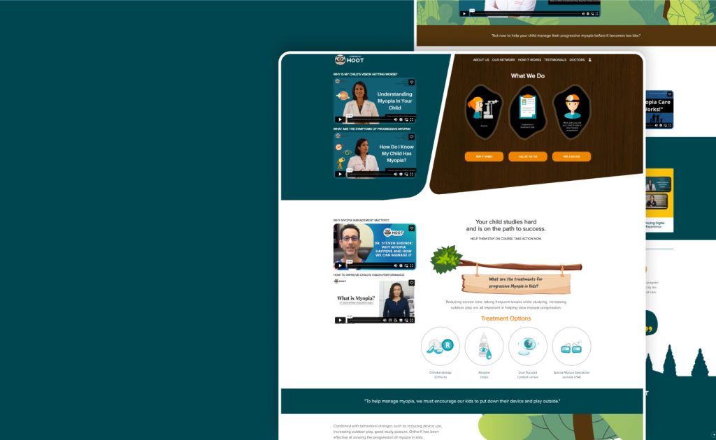 Hoot website, built by Webnotics
