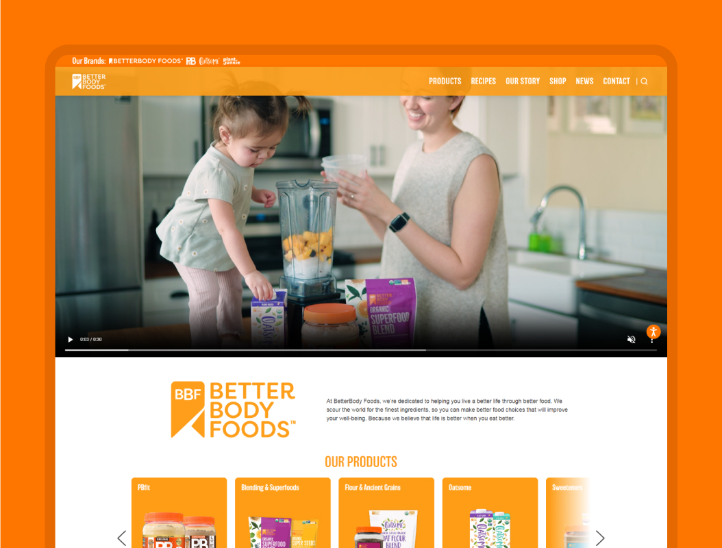 Better Body Foods website