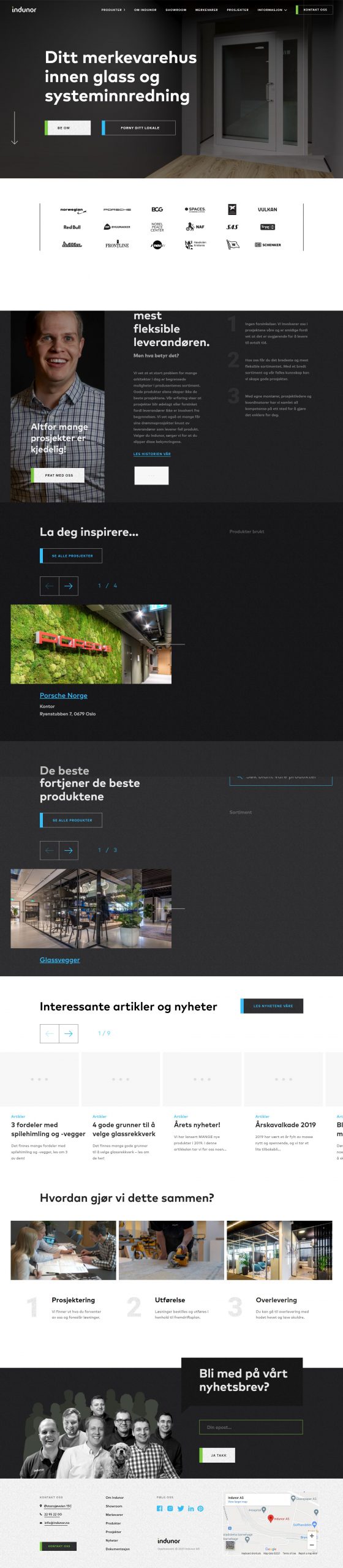 Indunor website