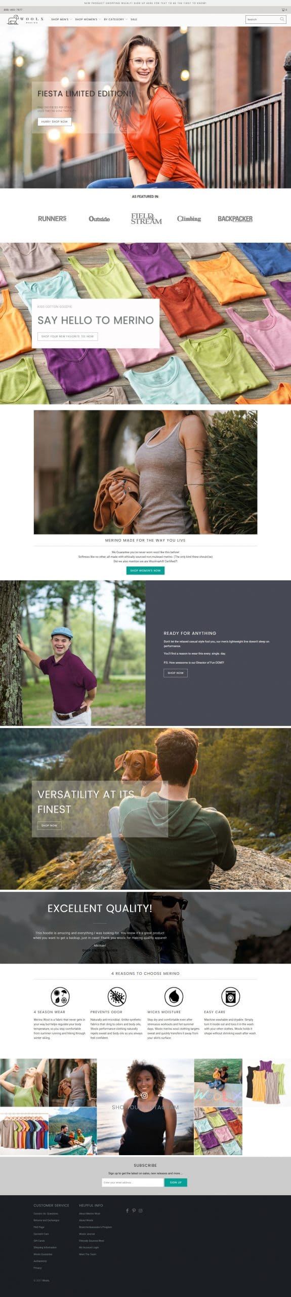 Woolx website