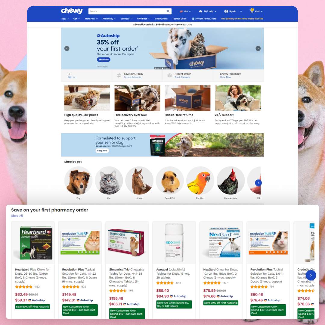 Chewy website