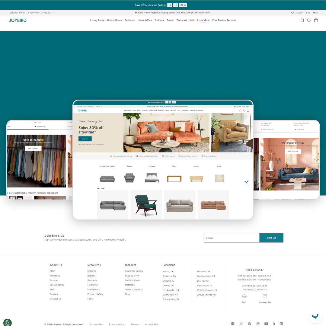 Joybird website
