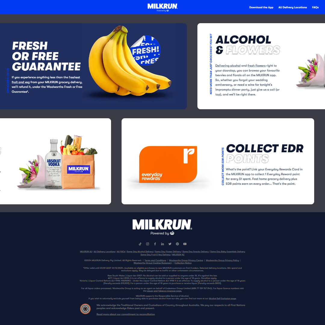 Milkrun website
