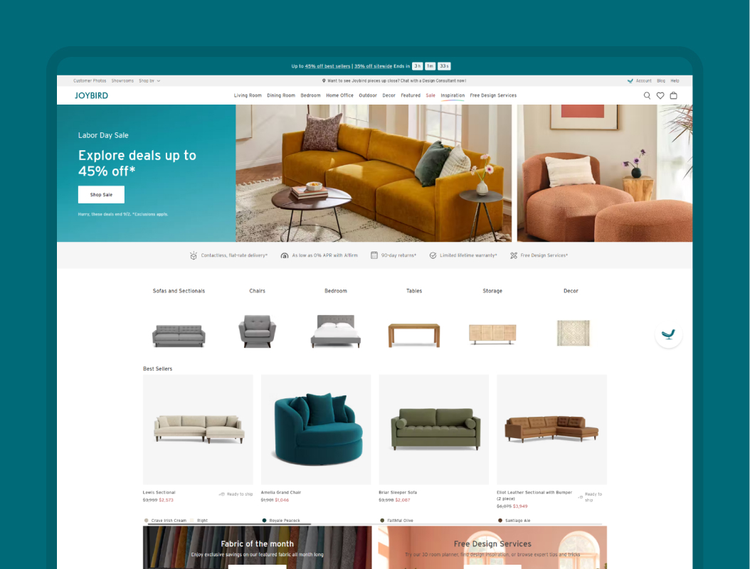 Joy Bird website