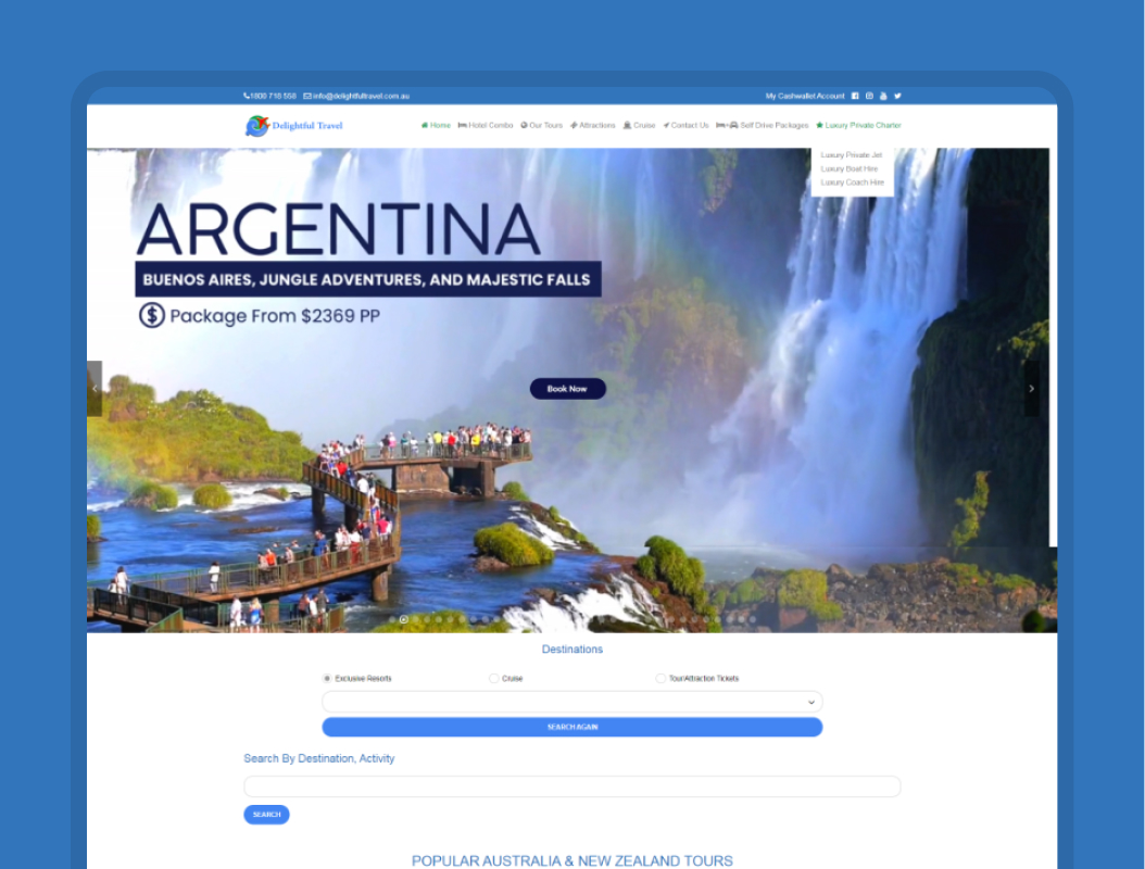 Delightful Travel website