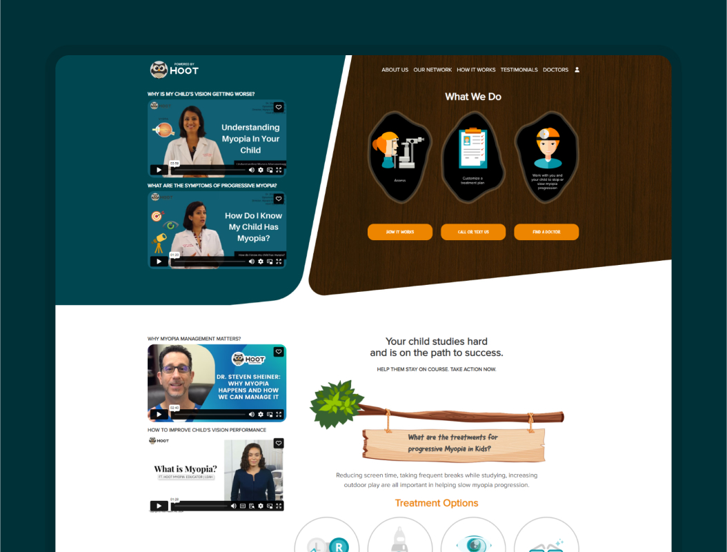 Hoot my Opia Care website