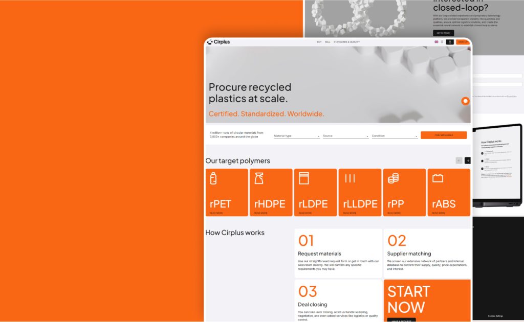 Cirplus website, built by Webnotics