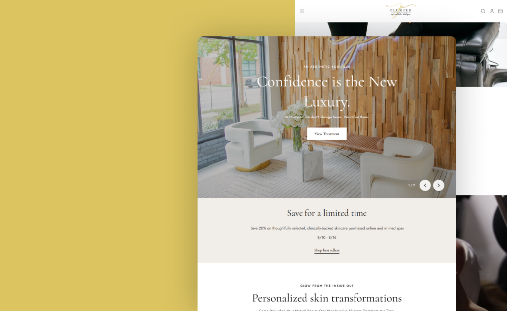 Plumped website, built by Webnotics