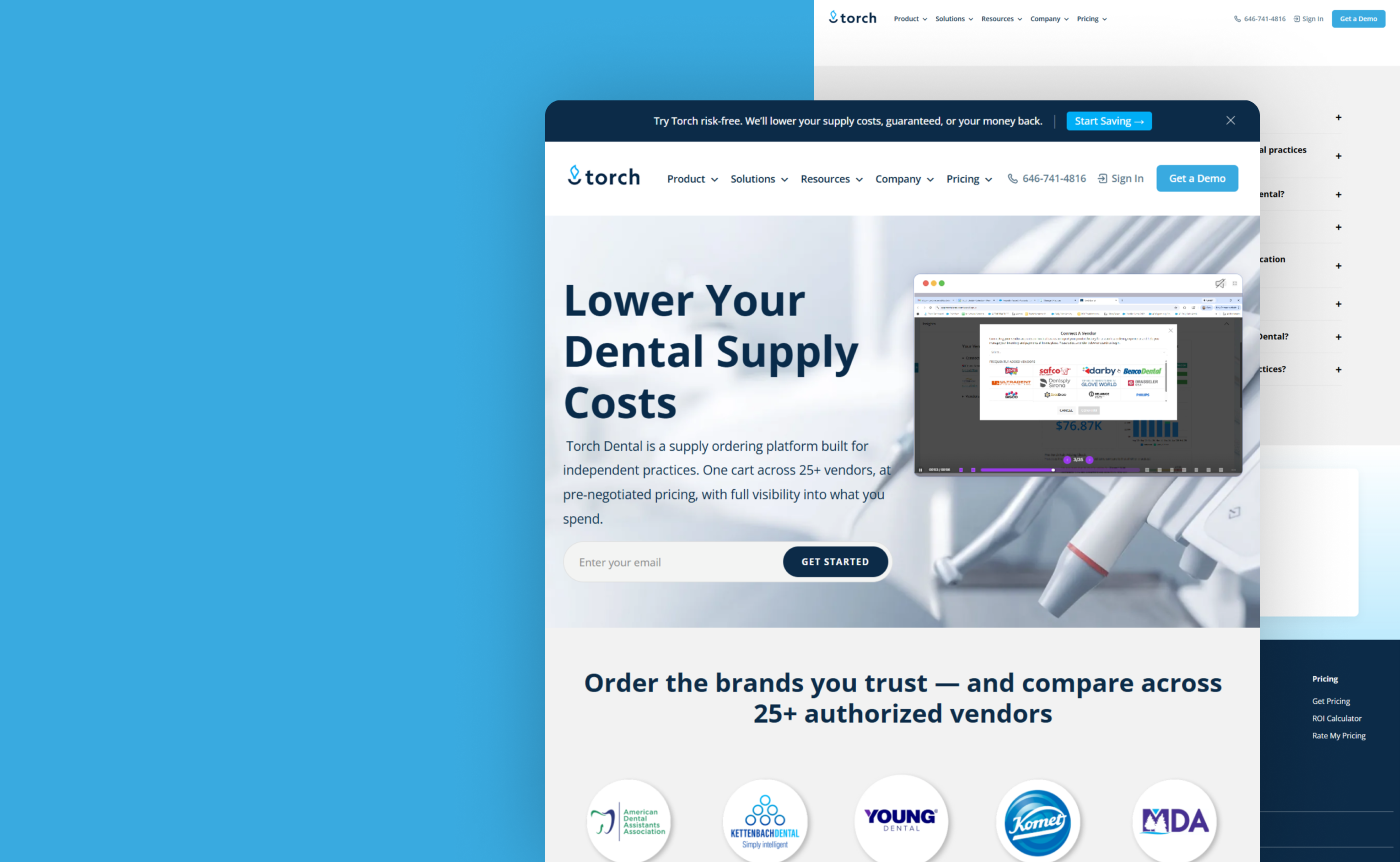 Torch Dental website