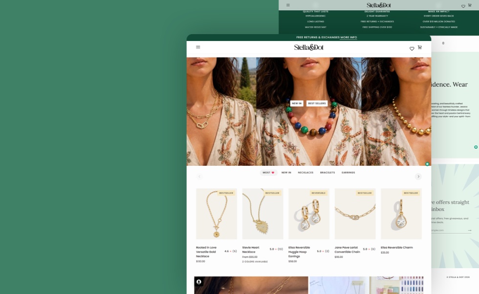 Stella & Dot website screenshot