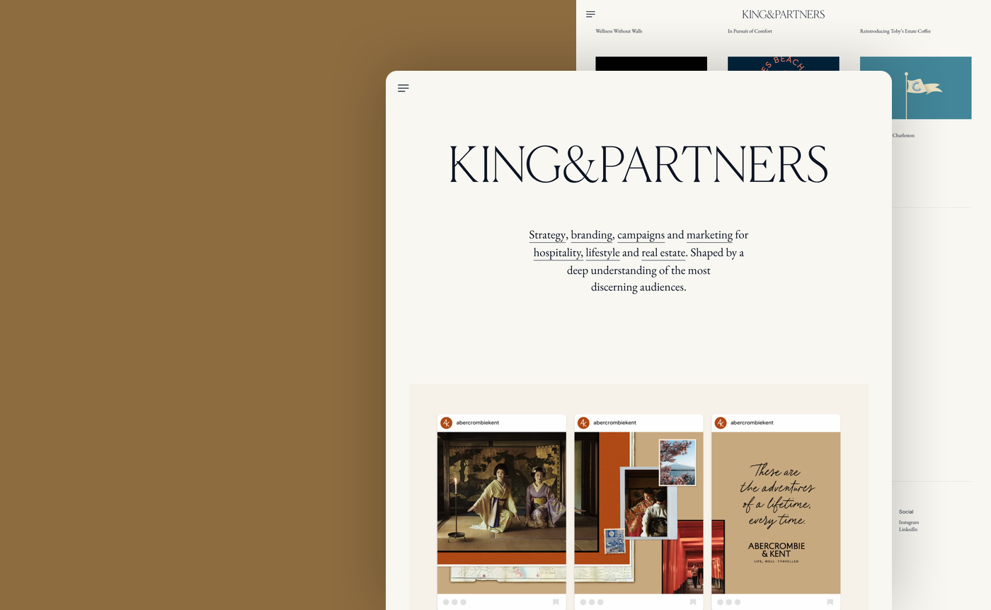 King & Partners website