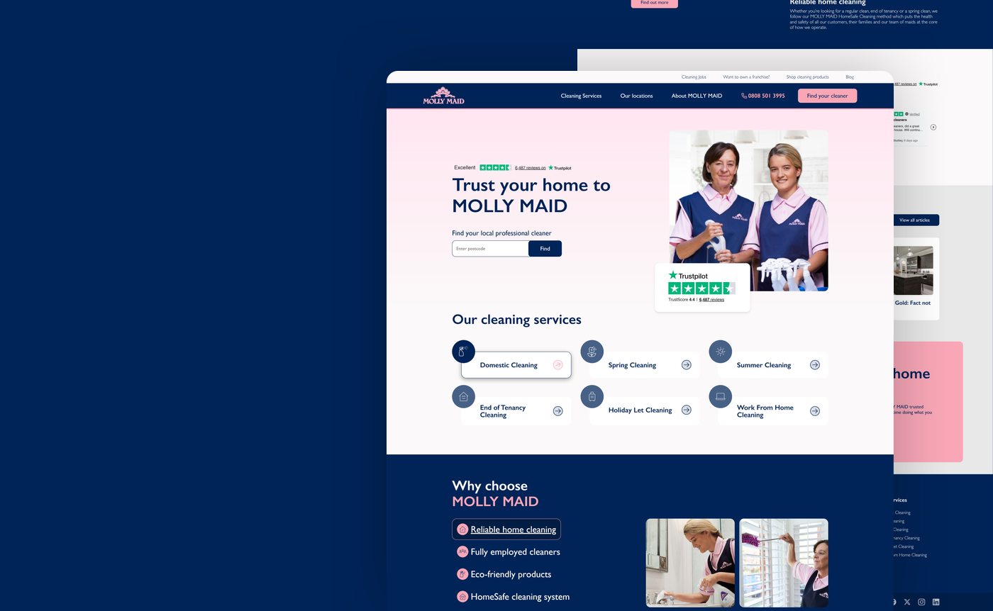 Molly Maid website